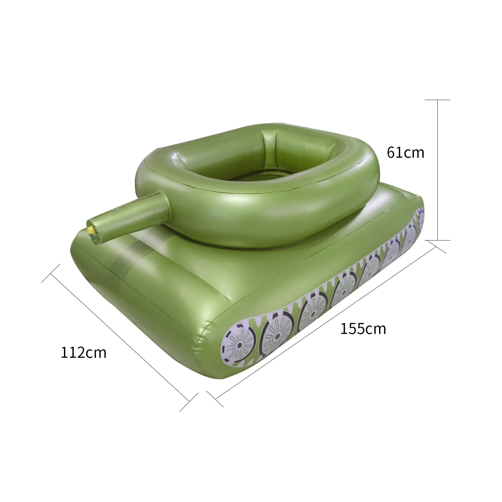 New Inflatable Tank Water Spray Swimming Ring Water Tank Float Platoon Outdoor Splashing Toys Wholesale