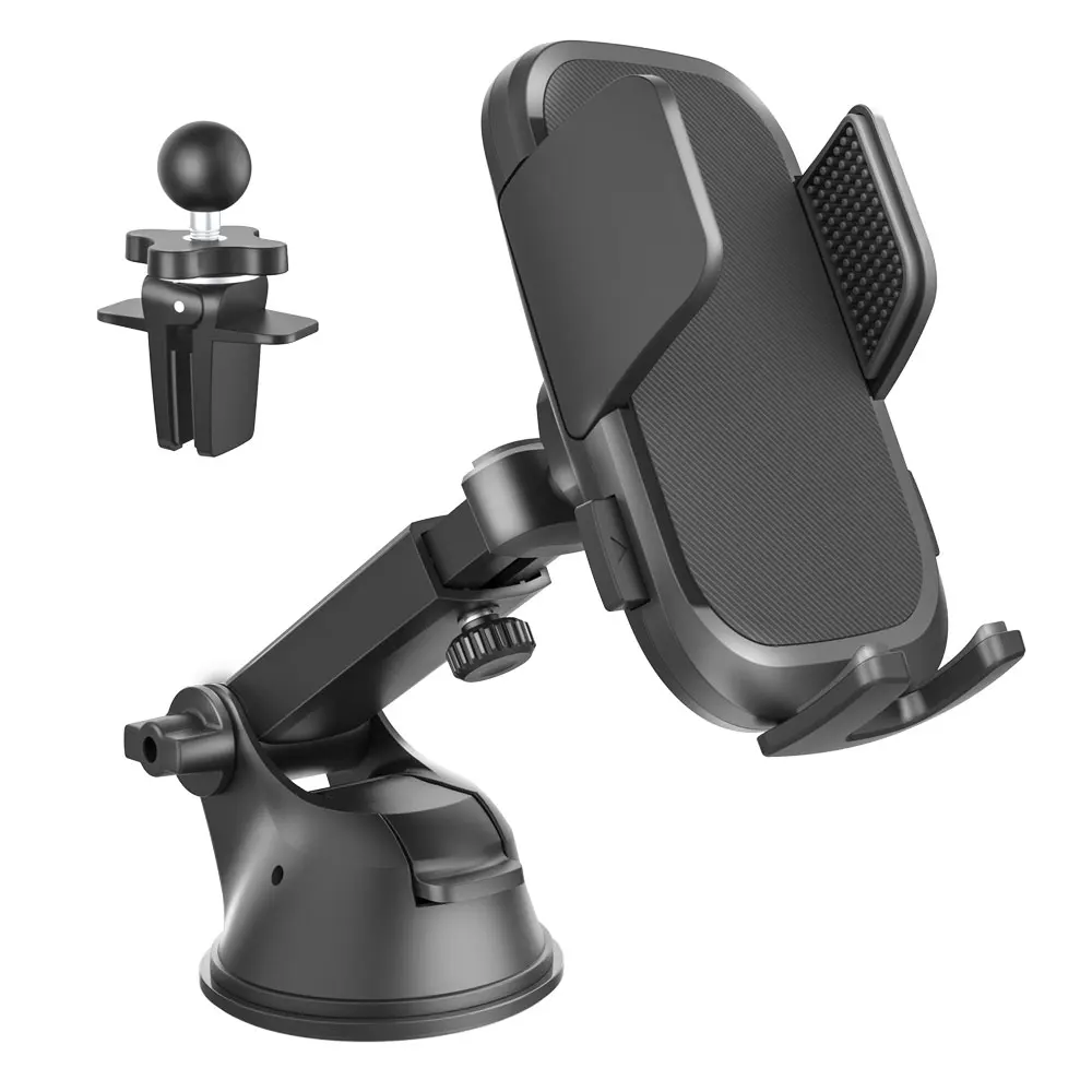 New 3 in 1 windshield soporte para celulares automovile cellphone mount handy halter center console silicone car phone holder