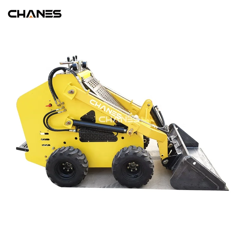 China 4x4 Mini Skid Steer Loader with Gas Wheel Drive Cheap Tracked Machine for Sale Includes R Accessories