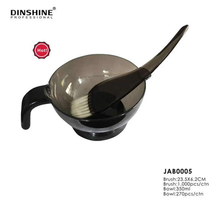 DINSHINE New Design Plastic Rainbow Hairdressing Salon Color Dyeing Tinting Bowl
