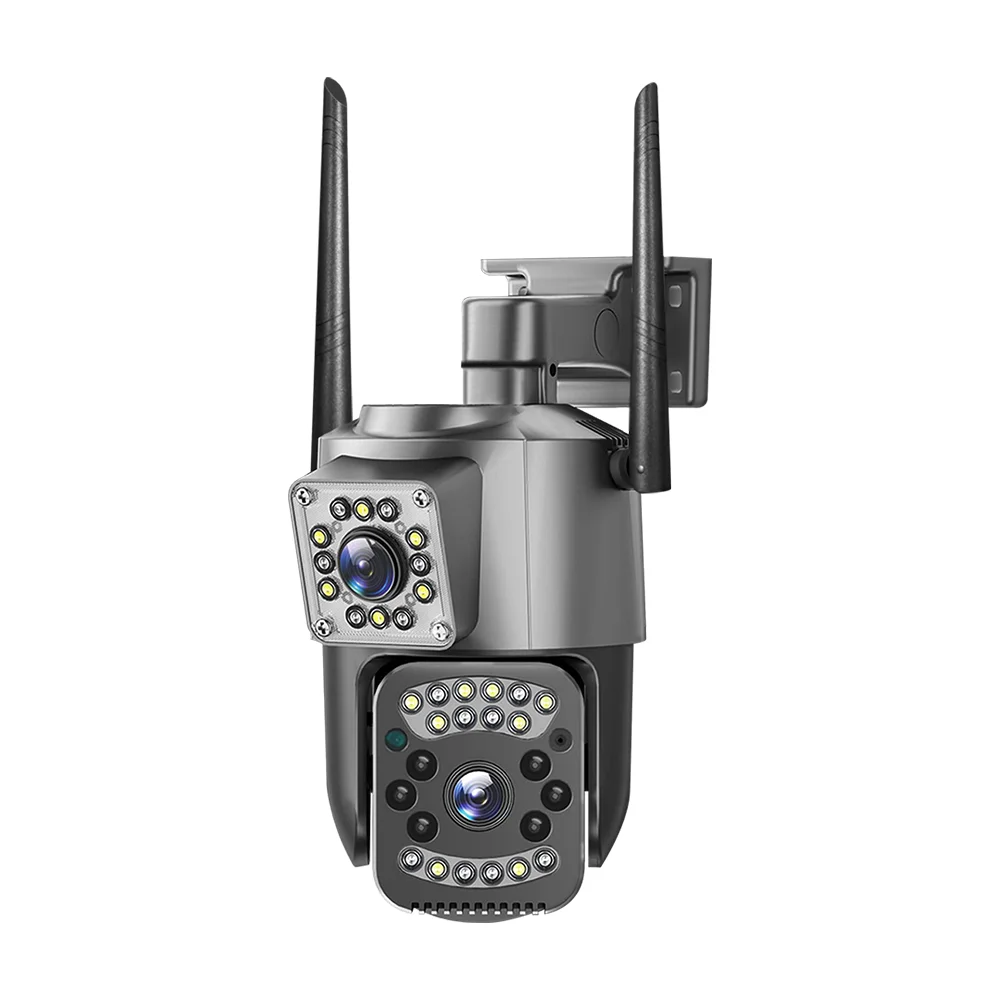 Wifi cctv wireless camera Double lens wifi outdoor home night vision security cameras