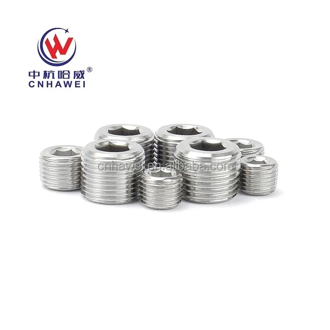 9O4L Titanium Brass Concave Point Grub Screws Blue Lock Blind Set Screws Hexagon Socket Set Screw DIN913 M3-M8 M10 Included