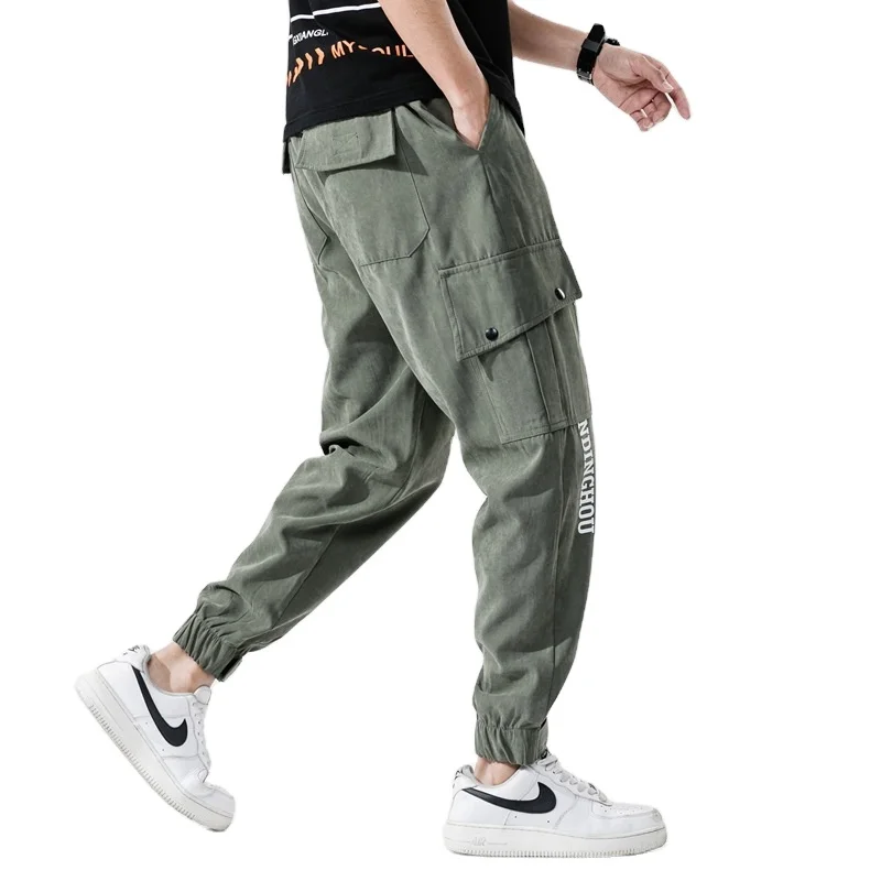 
FanLi Streetwear Joggers Hip Hop Trousers Men Big Pocket Khaki Harem Pants Men Tech wear Clothing Fashions Korean Style 