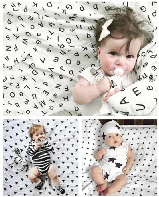 Best selling 100% soft bamboo organic cotton muslin baby blankets