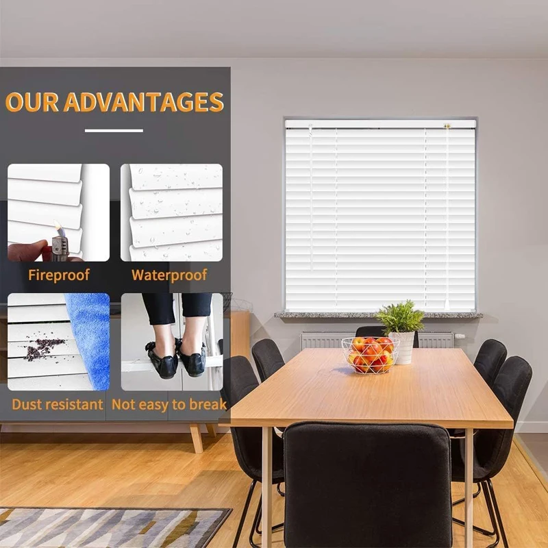 Electric motorized and manual aluminum venetian blinds for window anti-uv waterproof light adjustment cordless aluminium blinds