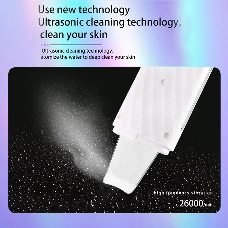 Ultrasound Beauty Instrument Portable Sonic Spatula Facial Ionic Peeling Beauty Machine Facial Ultrasonic Skin Scrubber