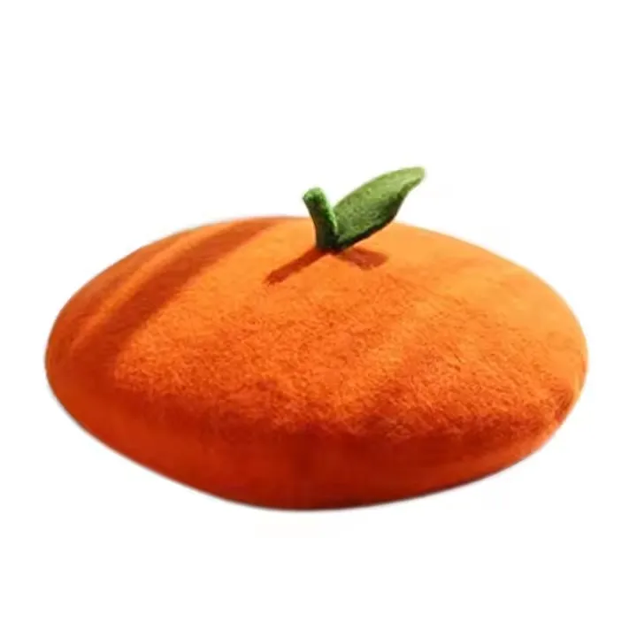 Orange beret fashion winter  soft beret