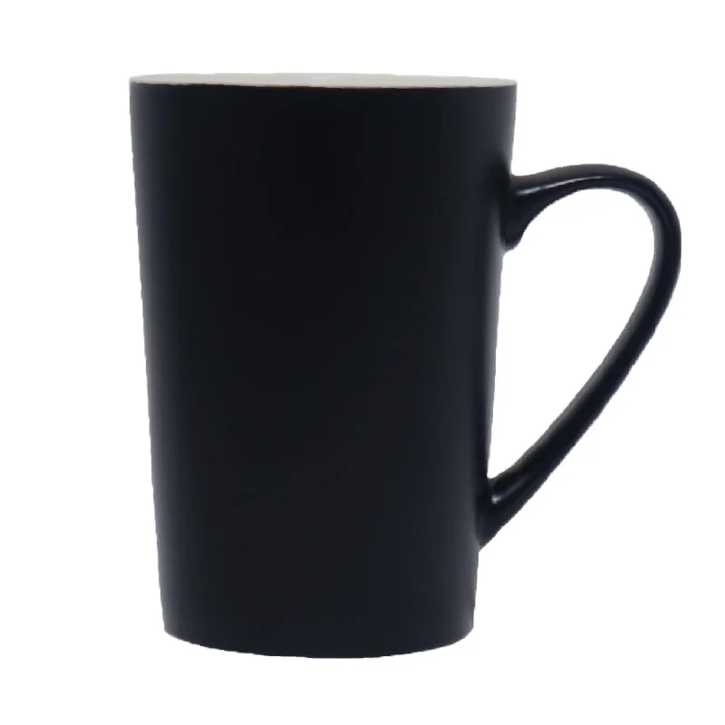 Hot Selling Black and White Ceramic Coffee Cup Porcelain Mug Stocked Color Glaze Mug No MOQ Fast Delivery