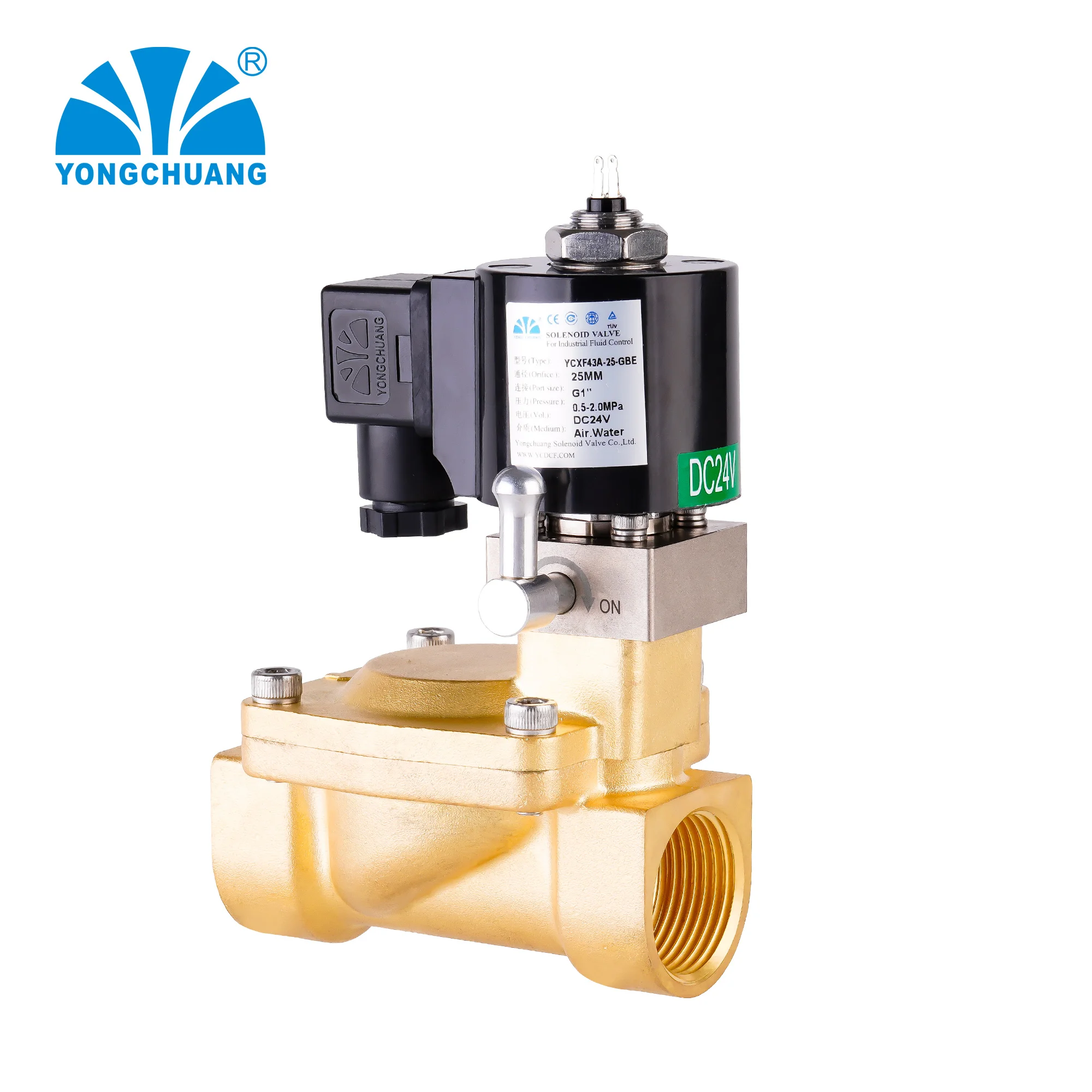 Yongchuang  YCXF44 fire fighting fire extinguisher  manifold solenoid valve with manual switch and signal feedback function