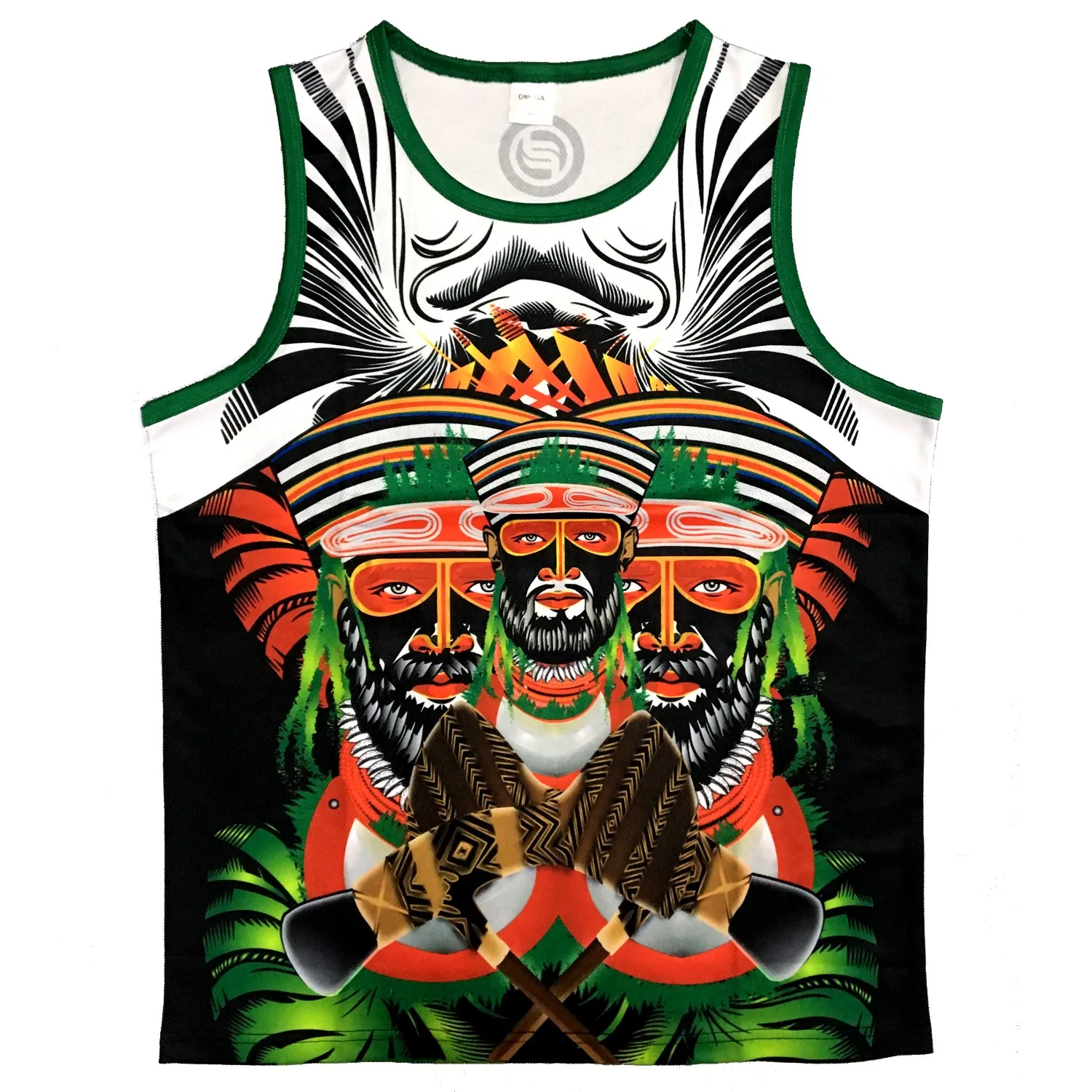 
100% polyester sublimation gym singlet 