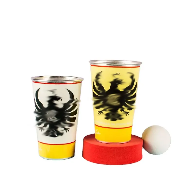 Hot sales Customized rolled aluminum cup changes color when cold, outdoor party beer cup 350/450/600ml