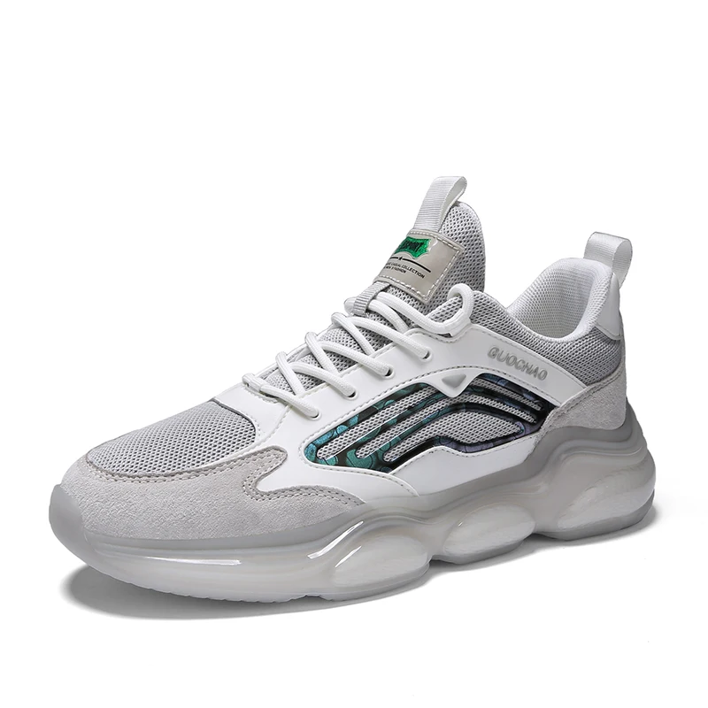 Men White Sport Shoes Men Loafers Casual Shoes Diamond Sneakers Black Shoe For Men