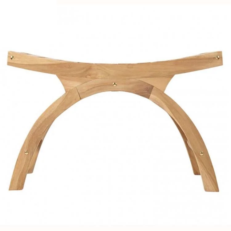 Large bathroom Decorative Modern bench bamboo shower stool