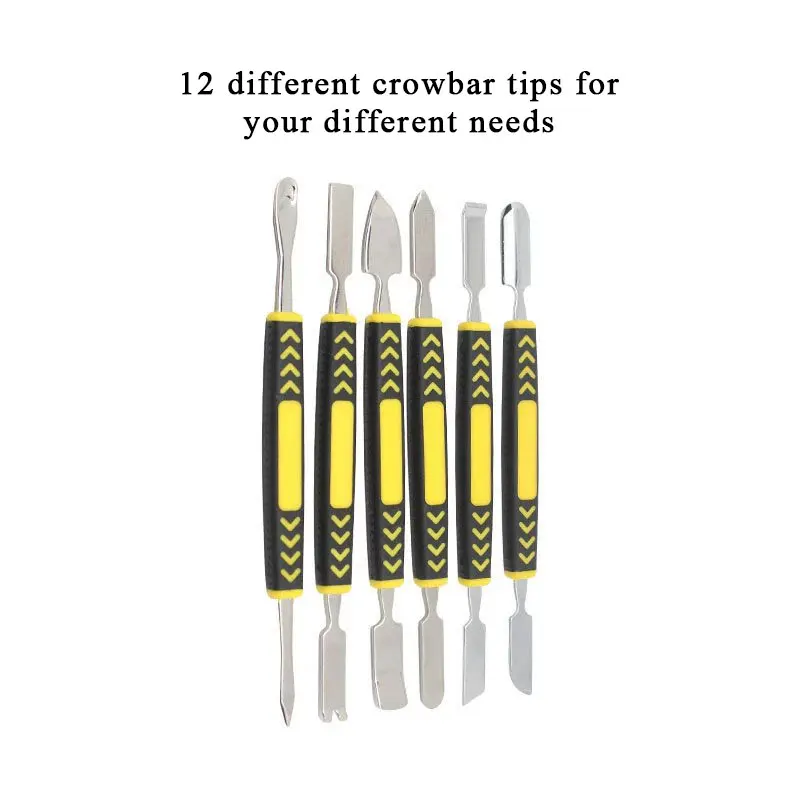 6-piece Metal Spudger Set crowbar manual tool For mobile phone laptop Maintenance repair tool kit