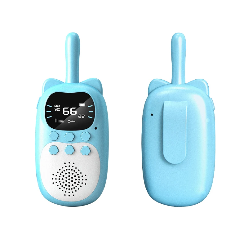 ABS Plastic 3km Rechargeable Handheld Kids toy Remote Walkie Talkie For Children gift