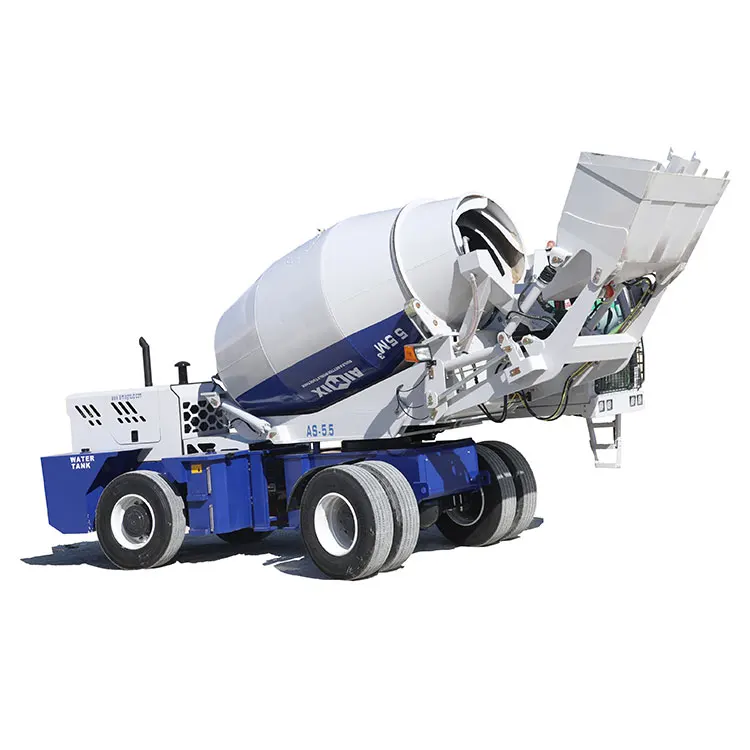 5.5 CBM Mobile Self Loading Concrete Mixer Truck Concrete Mixer with Self Loader