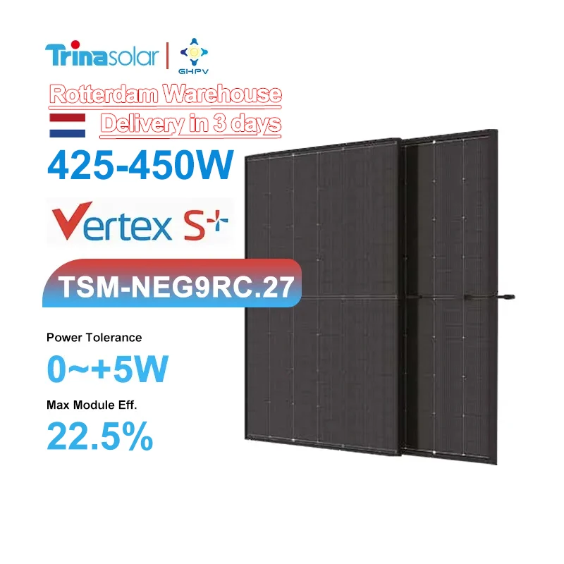 Trina Vertex S+ Bifacial Solar Panel Neg9Rc.27 425W 435W 440W 445W 450W Trina Solar Module 430W Modulos Pv Solarpanel