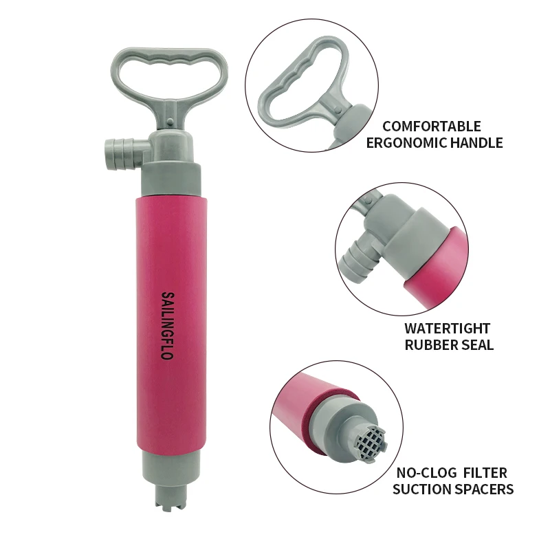 SAILINGFLO Portable Kayak Manual Hand Bilge Pump Canoe Bige pump
