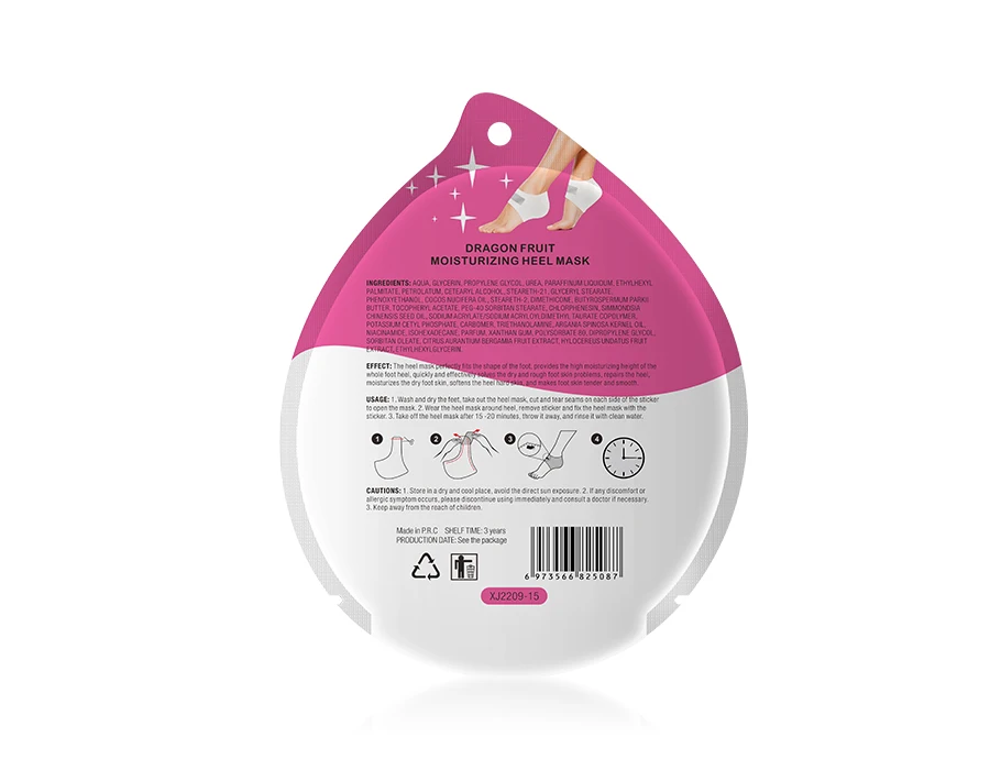 Private Label Pitaya Foot Exfoliating Remove Heel Calluses Nourishing Foot Care Moisturizing Feet Treatments Mask Manufacturer