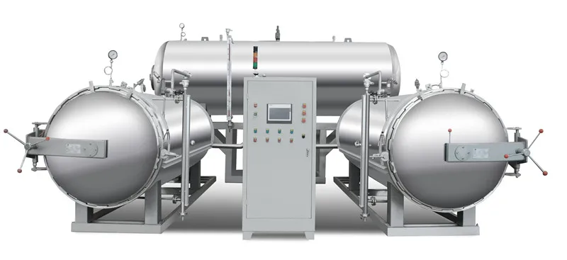 Steam heating stainless steel food grade canning retorts for can products