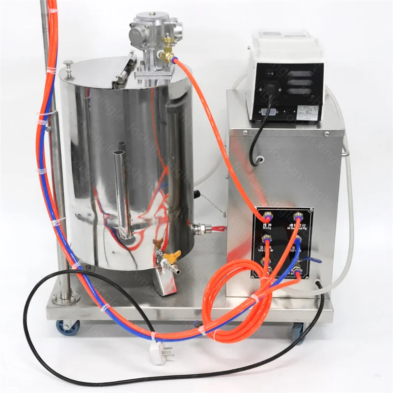 Automatic liquid peristaltic pump spraying system chocolate peanuts sugar coat making  syrup spraying machine