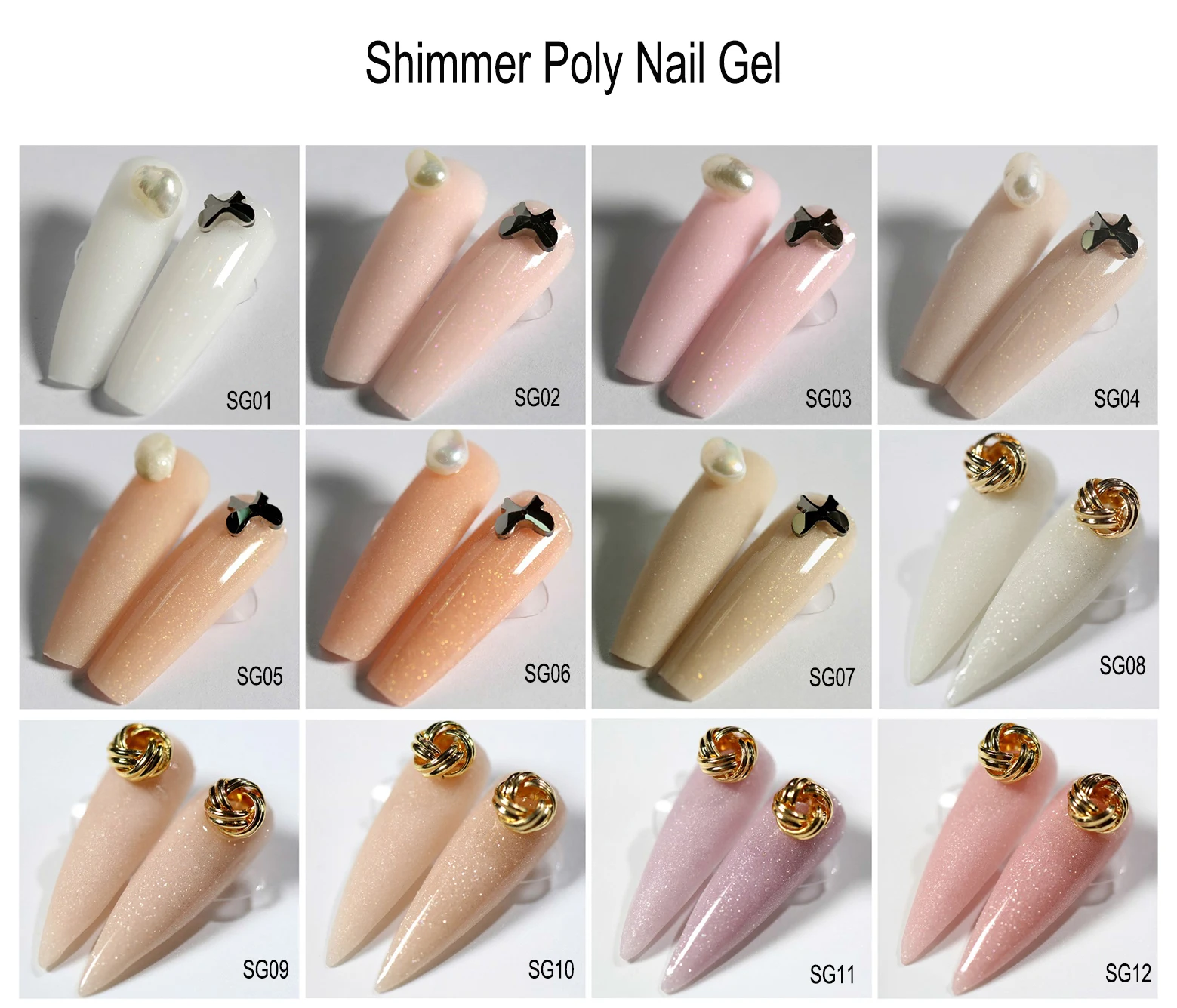 Poly Nail Gel Set LED Lamp Full Manicure Set Quick Extension Nail Kit Gel Building Poly uv gel builder Set For Nails Tool Kit