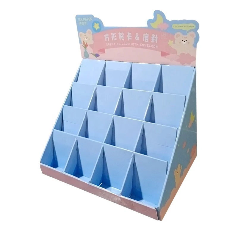 Advertising Pop Cardboard Display Unit Box Carton Small Counter Table Top Display Stand