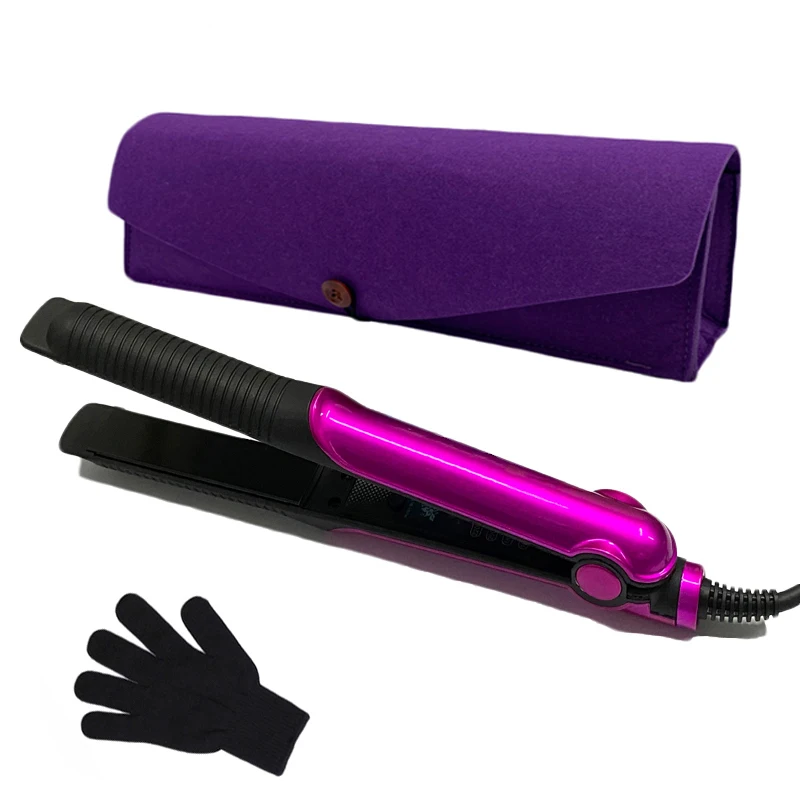 Low price 2 in 1 dual wet and dry styling tool curling flat iron curler hair straightener