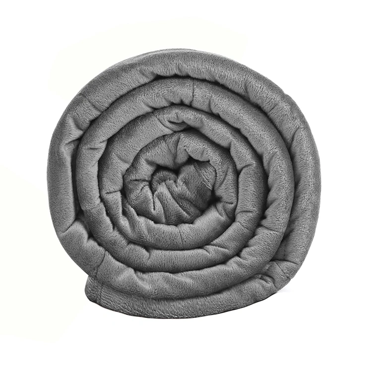 
Hot sell glass beads filled quilted weighted blanket 