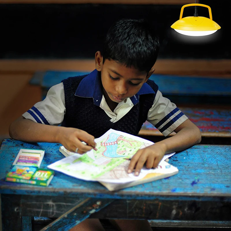 3.7v/2600mah Li-ion Battery Solar Reading Light with Mobile Phone Charging Function Home Garden Lighting