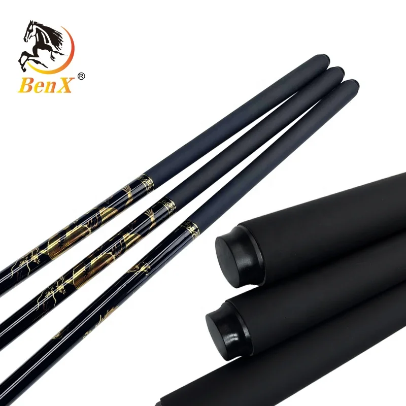 BenX  Carbon Fiber Pool Cue 1/2 Billiard Cue 13mm Graphite Hot Selling Black