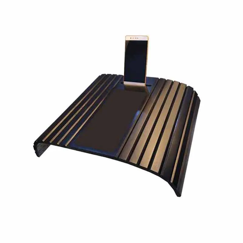 Bamboo Side Table TV Tray Sofa Arm Tray for Couch arm Table Perfect for Drinks Snacks Remote Control or Phone