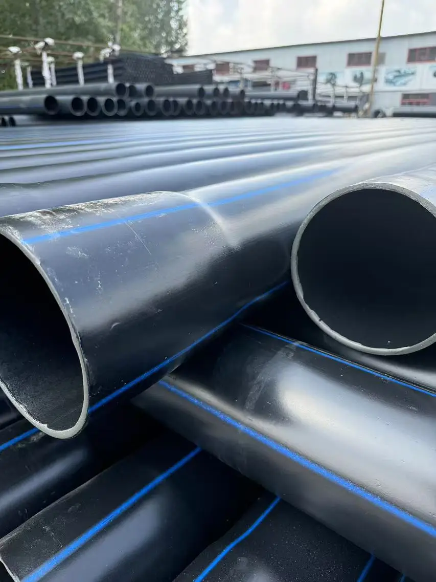 High Quality Blue-Line HDPE Coiled Polyethylene Pipes 50mm 63mm 90mm Other Calibers for Water Applications