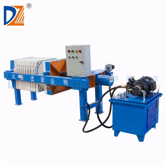 Small Scale Plate Pressure Vegetable Oil Filter Press Machine