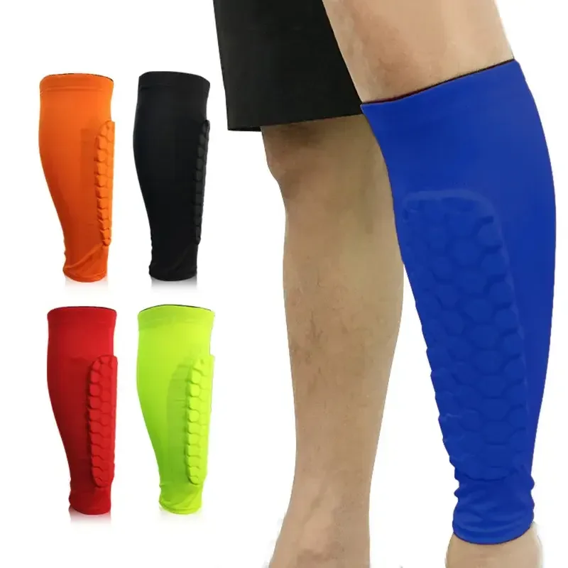 Customized Logo High Quality Shin Guard Sleeve Protector Men Women for Sports Football Soccer Game Leg Shin Pad Calf Protection