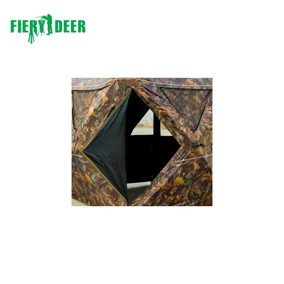 High quality Open Design Camouflage Hunting Blind Tent 3person capacity