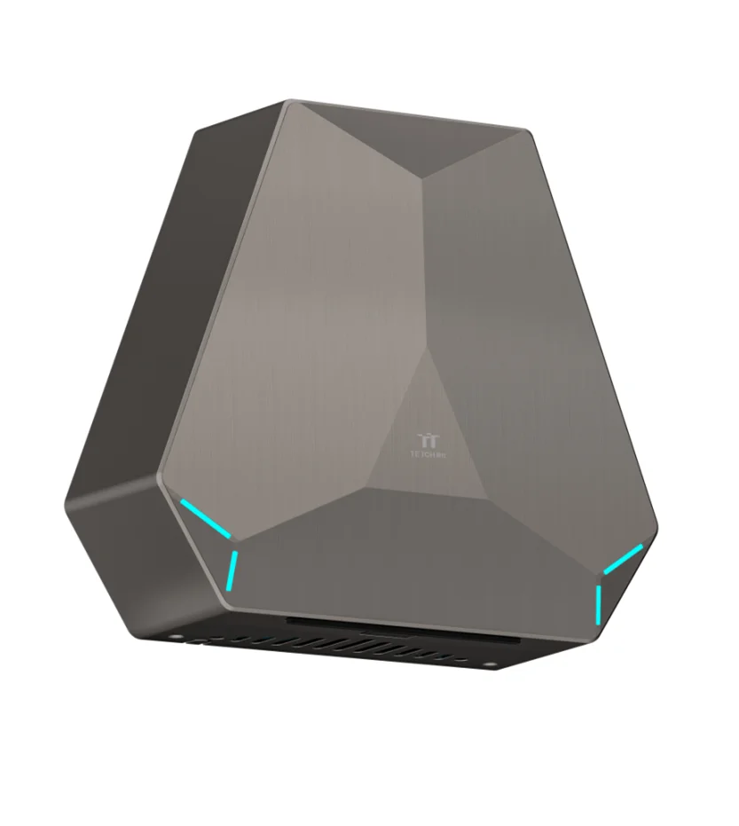 Tetch Kuaierte 2024 УФ-фильтр HEPA ABS хромированный золотой пистолет металлический автоматический высокоскоростной ручной осушитель воздуха для общественного туалета