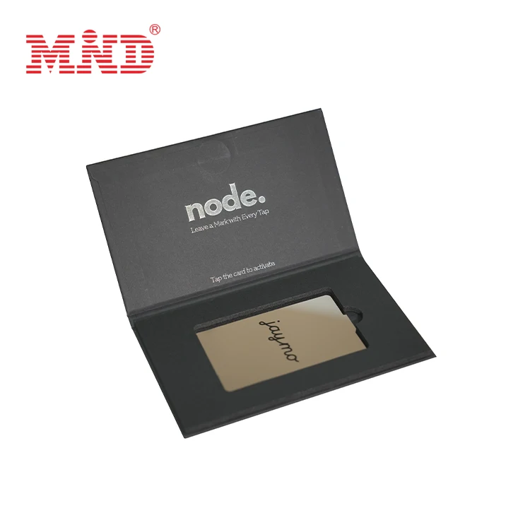 Luxury Vip Membership Metal Business Card Box Packaging Gift Boxes Cards Magnet Board Slots Paper Box