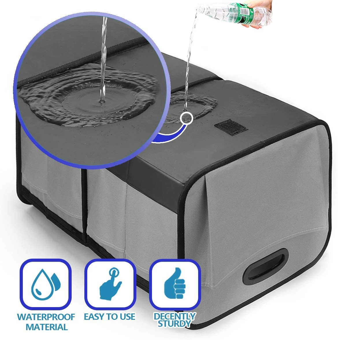 Multi purpose folding Trunk backseat Organizer Car storage box for car and van