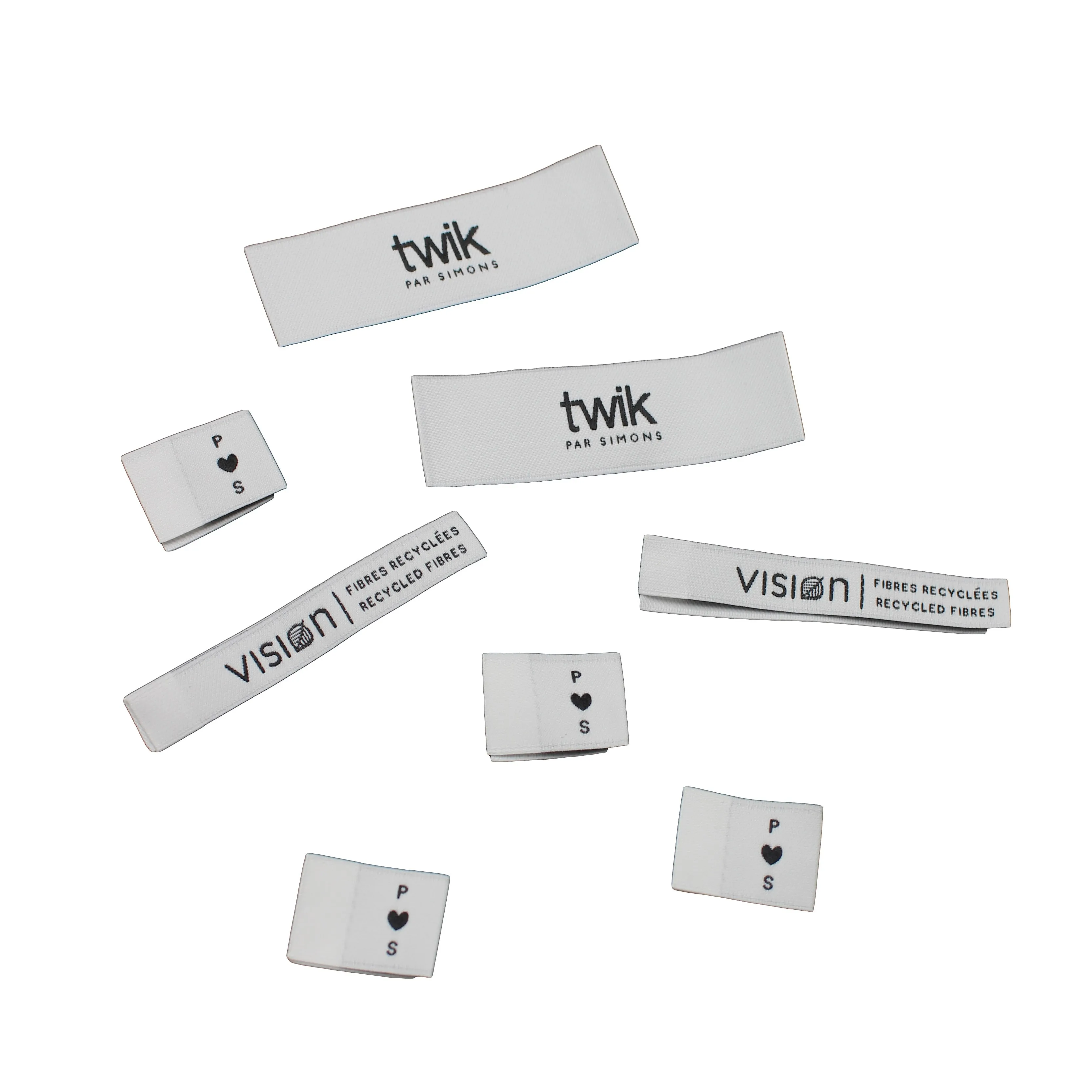 
Высококачественная одежда под заказ, брендовая Дамасская переработанная тканая атласная этикетка для одежды 