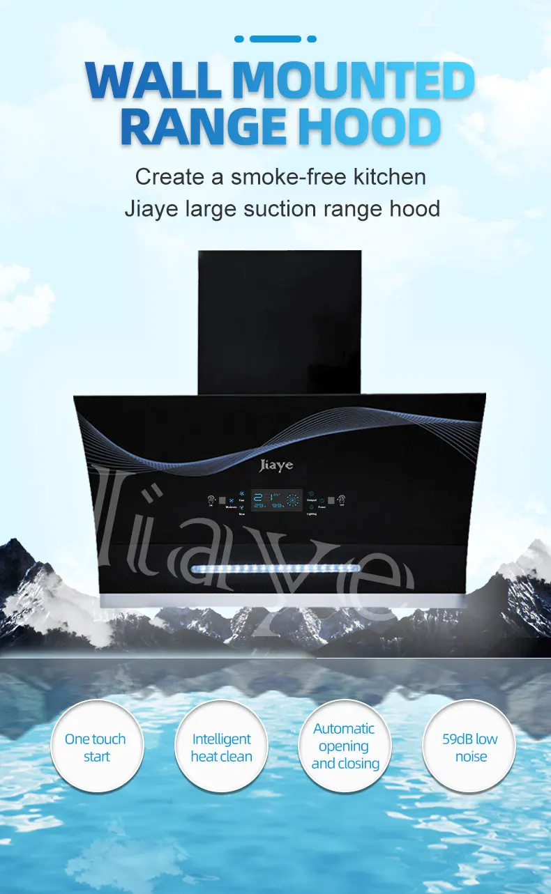 blue color or other color to choose cooker hood for kitchen smart range hood with filter competitive price kitchen hood