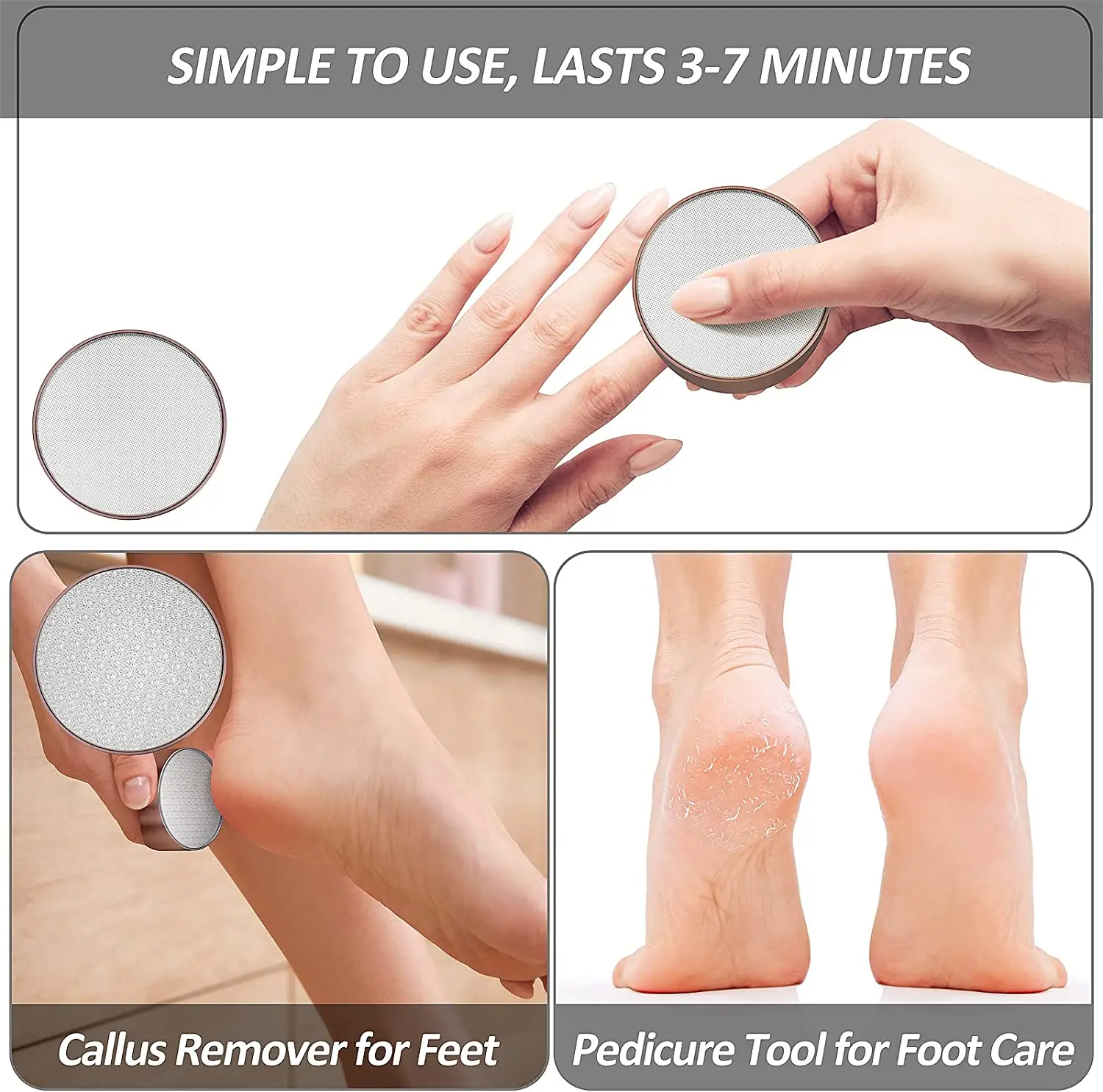 Средство для удаления волос с тела, многоразовый безопасный эпилятор для омертвевшей кожи, измельчитель для ног, безболезненный эпилятор для маникюра, легкая чистка