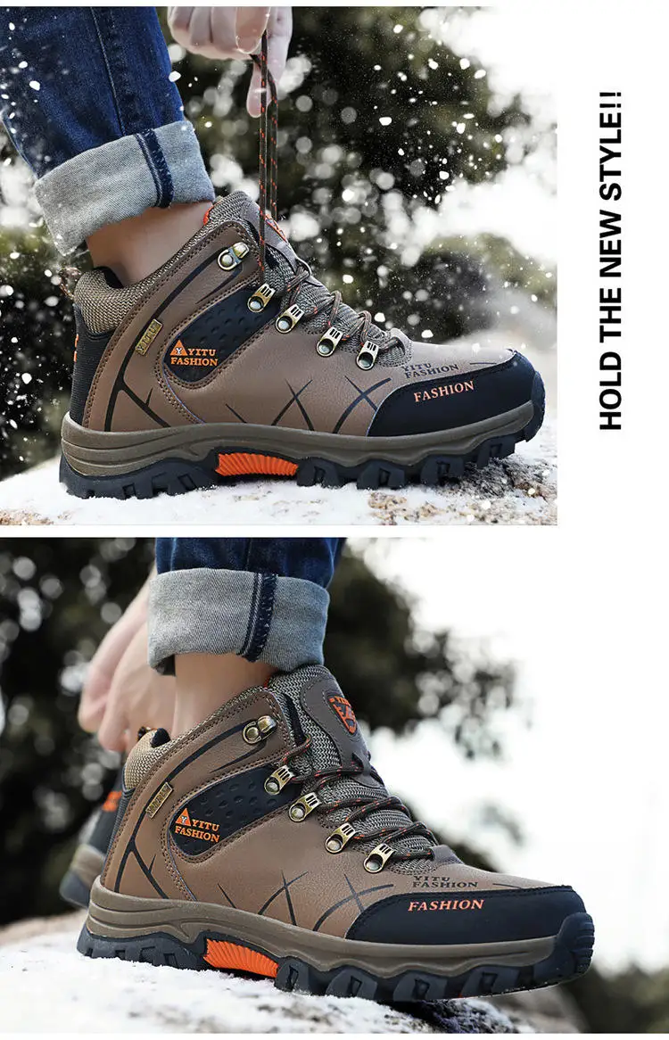 High Quality Hiking Shoes Autumn Winter Brand Outdoor Sport Trekking Mountain Boots Waterproof Climbing Athletic Shoes
