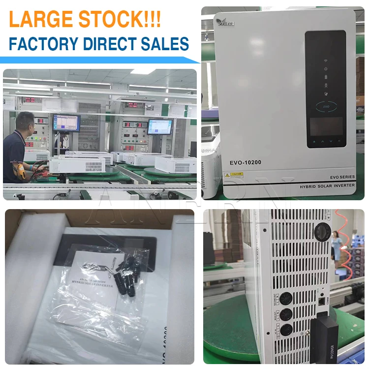 Global bestseller Anern 10.2KW Hybrid Solar Inverter with charger