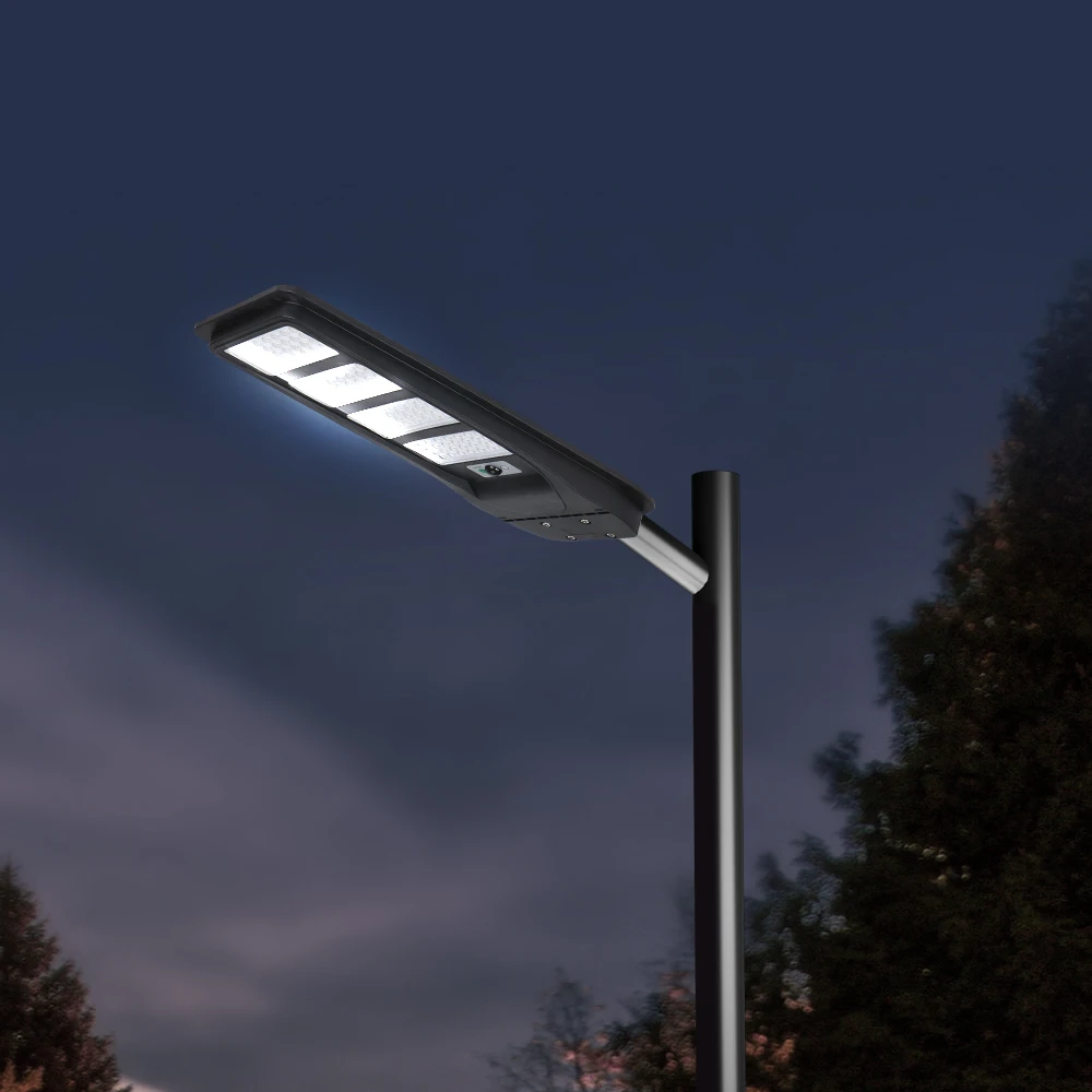 KCD Solar Streetlight All In One Integrated IP65 Waterproof Cool White 50w 100w 150w 200w 300w 400 Watt LED Solar Street Light