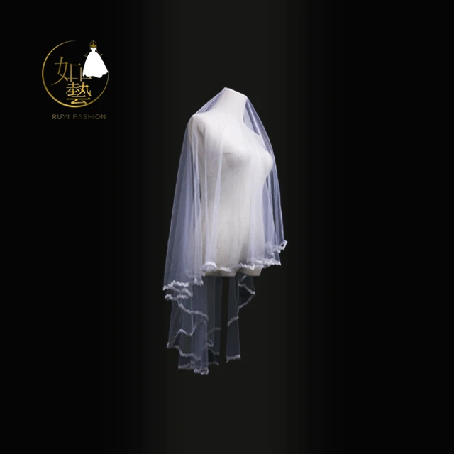 
Cute White Little Bridal Wedding Veil, Bachelorette Party Wedding Veil with Comb 