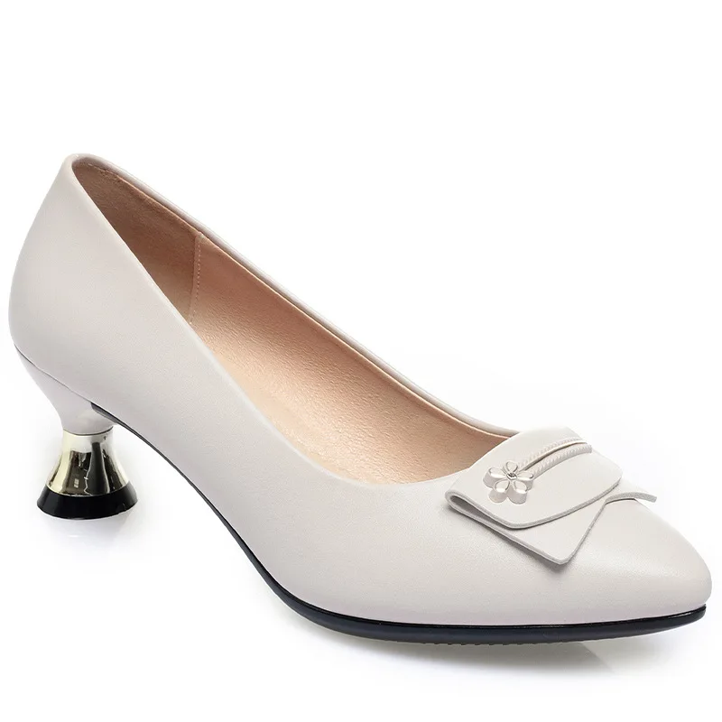 2024 wholesale new women shoes comfortable fancy heels pumps pointed toe stylish office dress shoes for women and ladies