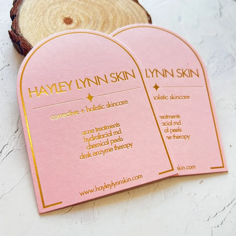 High Quality Custom Luxury Gold Foil Logo Printing Business Cards With Your Own Logo Thank You Card for Small Business
