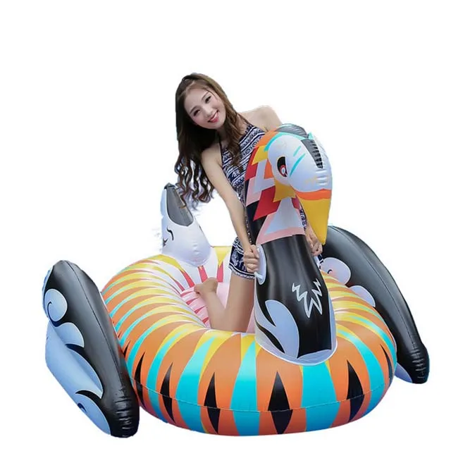 Inflatable Water park inflatable swan pool float /PVC swimming pool floating swan adult toys/Flamingo Inflatable Pool Float Summ