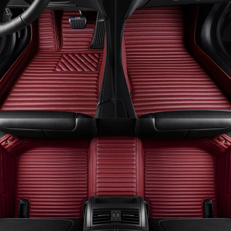 Полосатый коврик из ПУ кожи для автомобиля Mercedes W212 E Class 2009-2013 года детали интерьера автомобильные